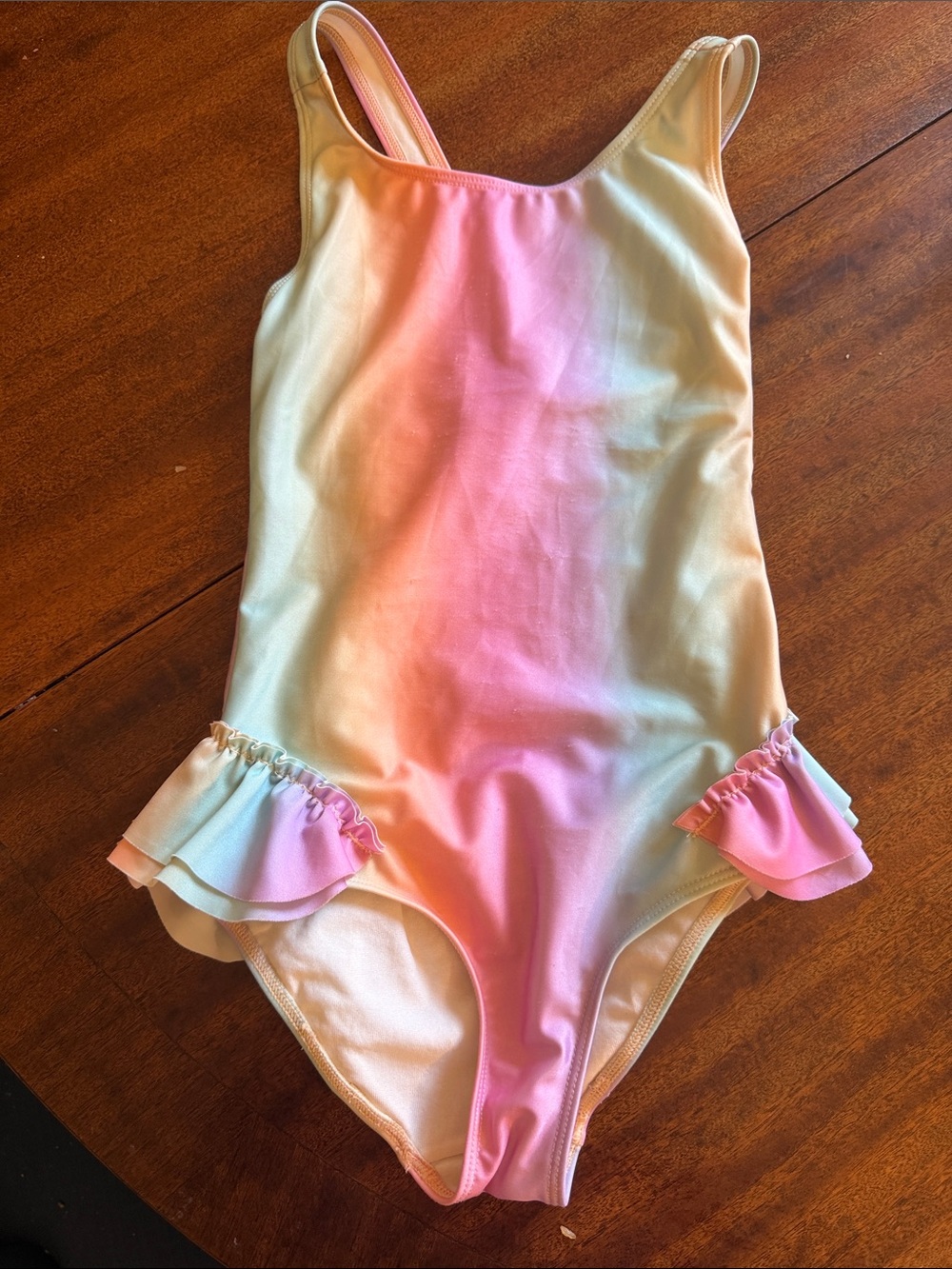 H&M Girls Pastel Gradient One-Piece Swimsuit - Pink, Peach, Mint BOGO